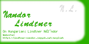 nandor lindtner business card